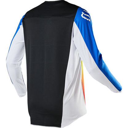 Polera Moto Niño 180 Fyce Azul/Rojo Fox polera moto fox motocross