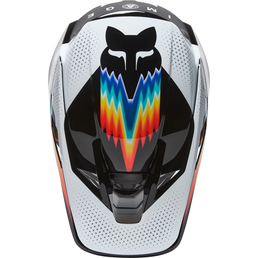 Casco Moto V3 RS RELM ECE Negro/Blanco Fox | Casco Moto Fox casco fox racing motocross mtb
