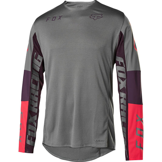 Polera Bicicleta Flexair Manga Larga Delta Honr Gris Fox polera bicicleta fox mtb