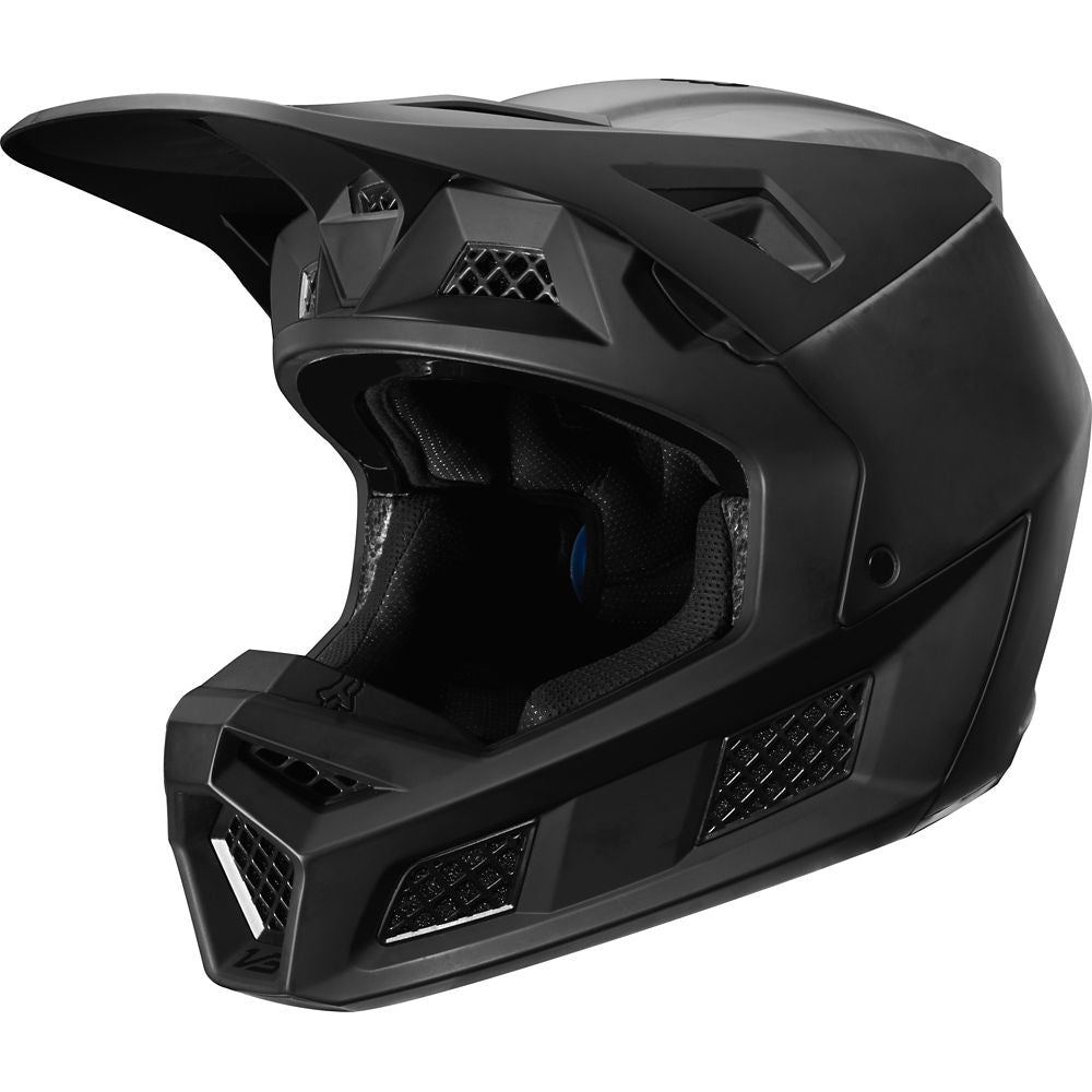 Casco Moto V3 Solids Negro Fox | Casco Moto Fox casco fox racing motocross mtb