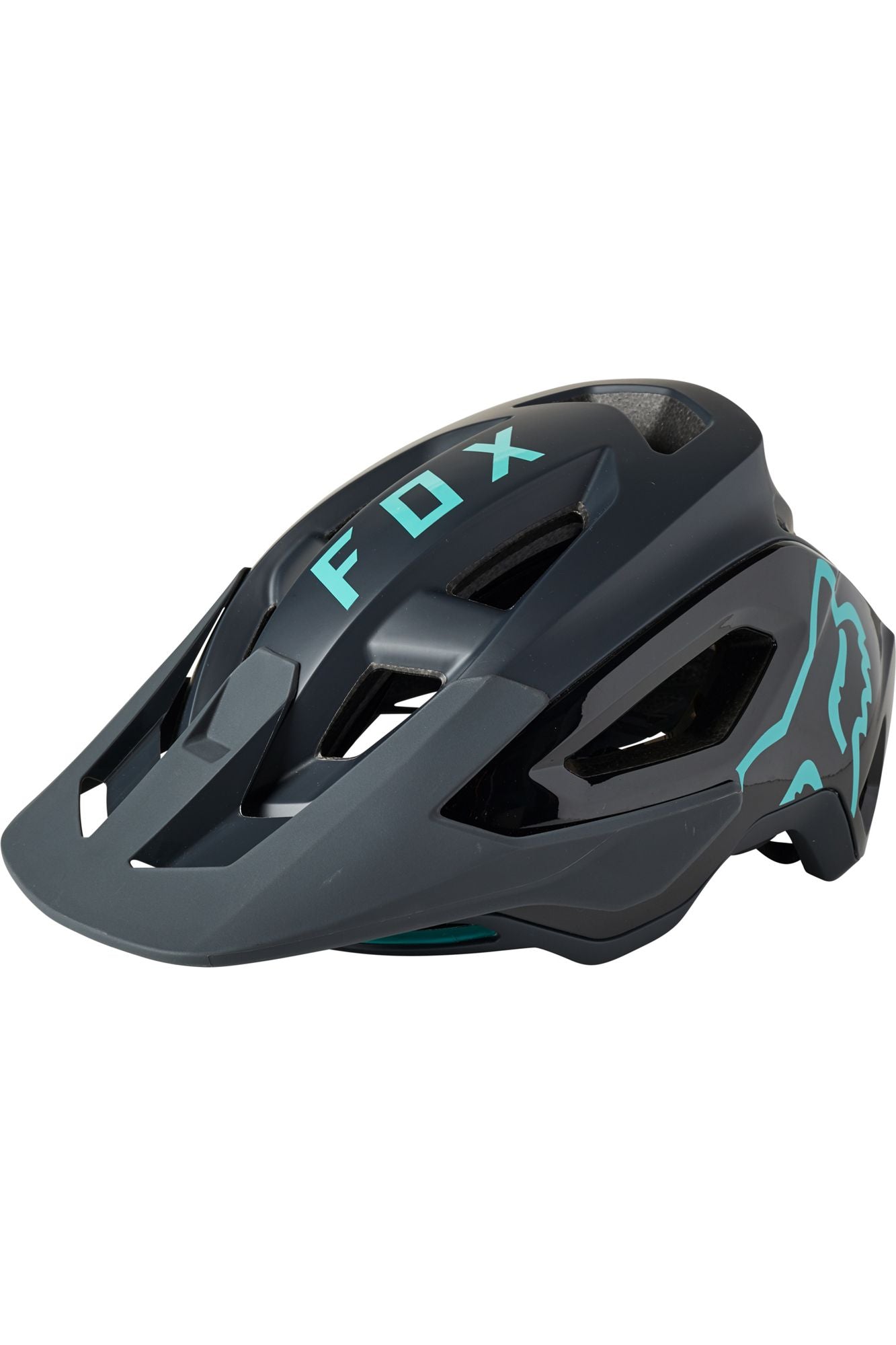 Casco Bicicleta Speedframe Pro Negro/Celeste Fox | Casco MTB Fox casco fox racing motocross mtb