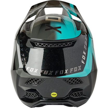 Casco Bicicleta Rampage Pro Carbon Mips Negro Esmeralda Fox | Casco MTB Fox casco fox racing motocross mtb