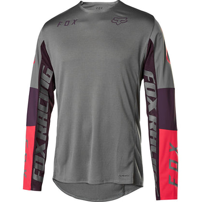 Polera Bicicleta Flexair Manga Larga Delta Honr Gris Fox polera bicicleta fox mtb