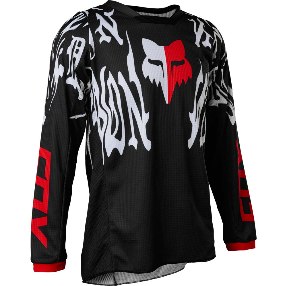 Polera Moto Niño 180 Peril Negro Fox polera moto fox motocross