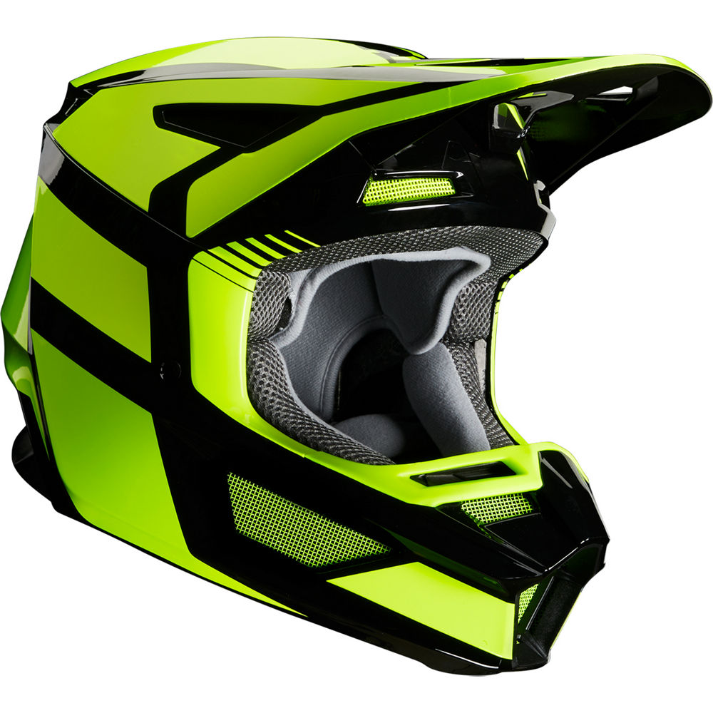 Casco Moto Niño V2 Hayl Amarillo Fox | Casco Moto Fox casco fox racing motocross mtb