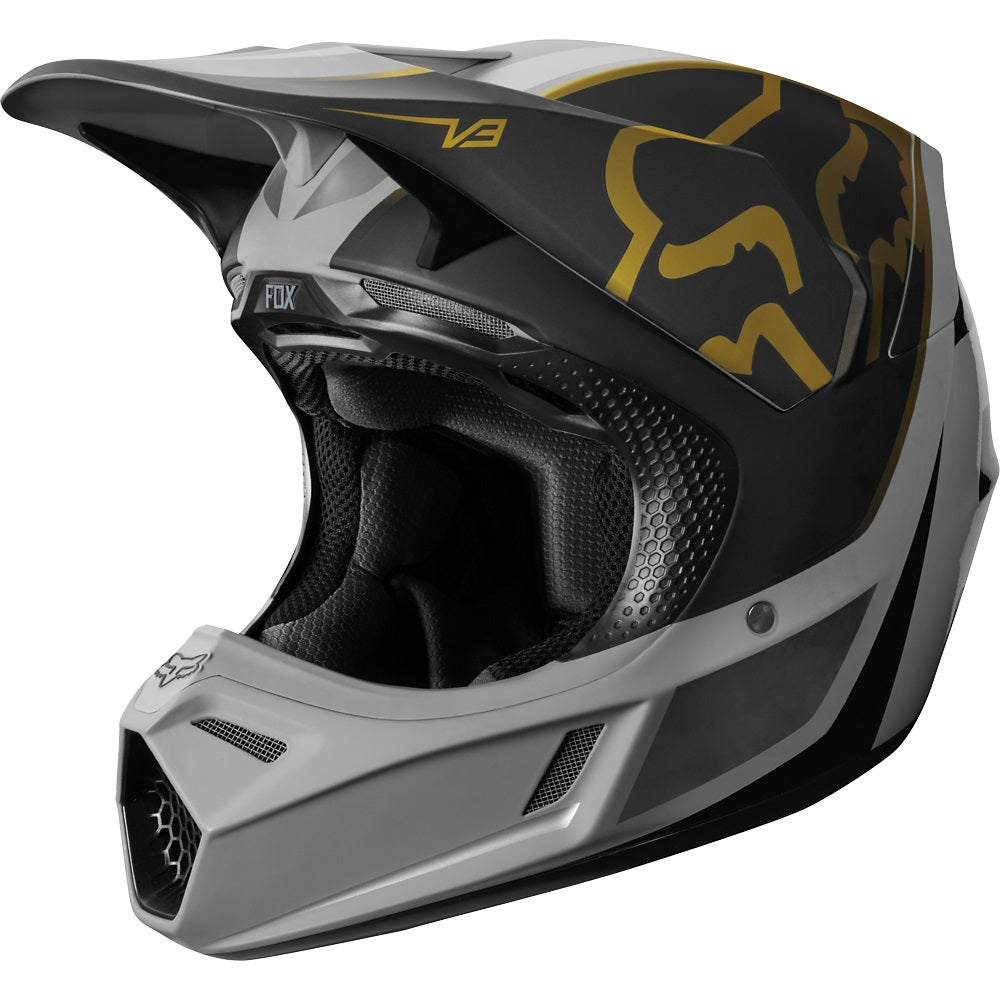 Casco Moto V3 Kila Gris Fox | Casco Moto Fox casco fox racing motocross mtb