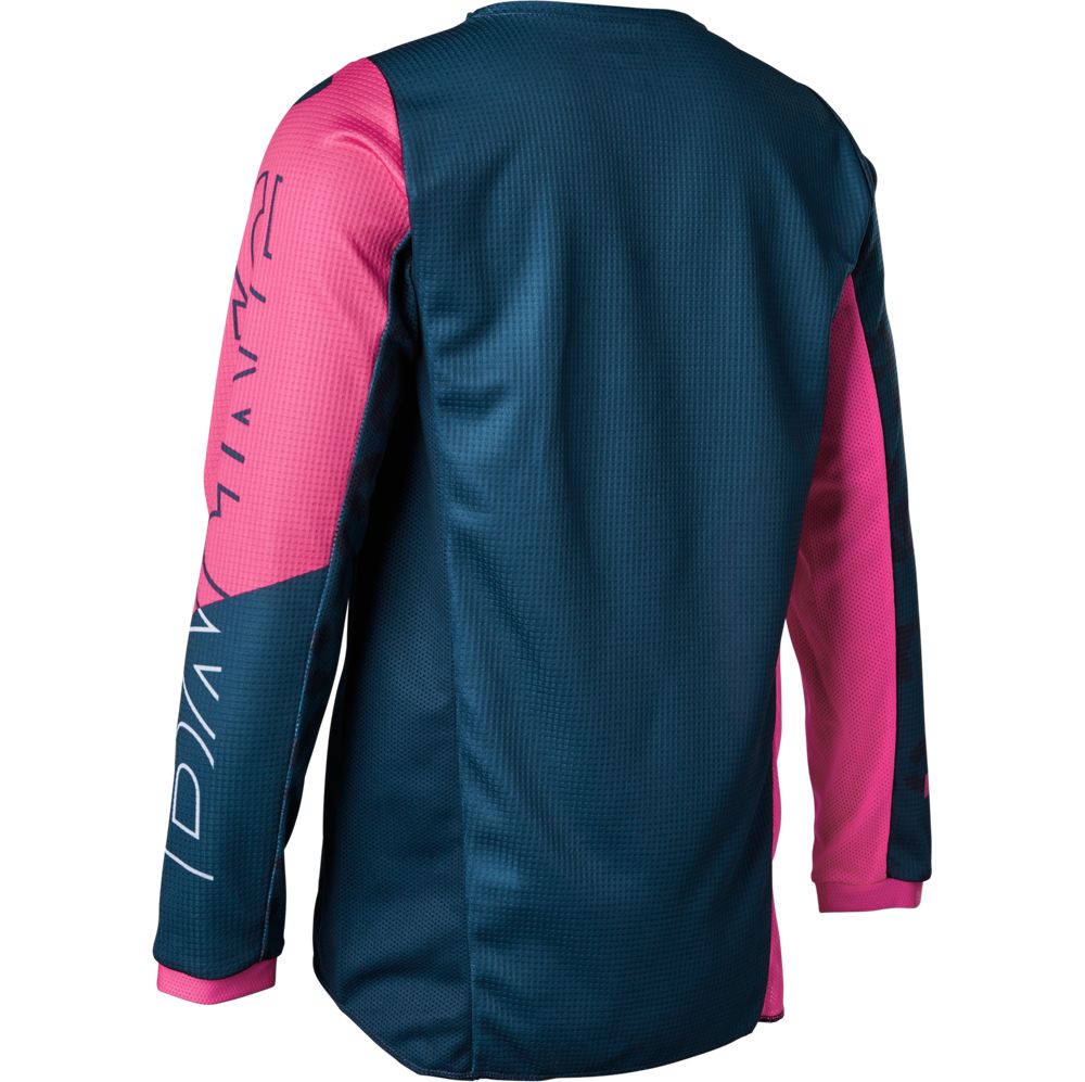 Polera Moto Niña 180 Skew Azul Fox polera moto fox motocross