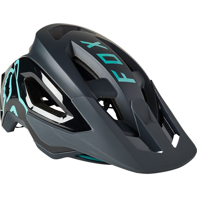 Casco Bicicleta Speedframe Pro Negro/Celeste Fox | Casco MTB Fox casco fox racing motocross mtb