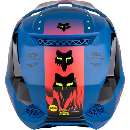 Casco Moto V3 Rs Mawlr Ece Azul Fox | Casco Moto Fox casco fox racing motocross mtb