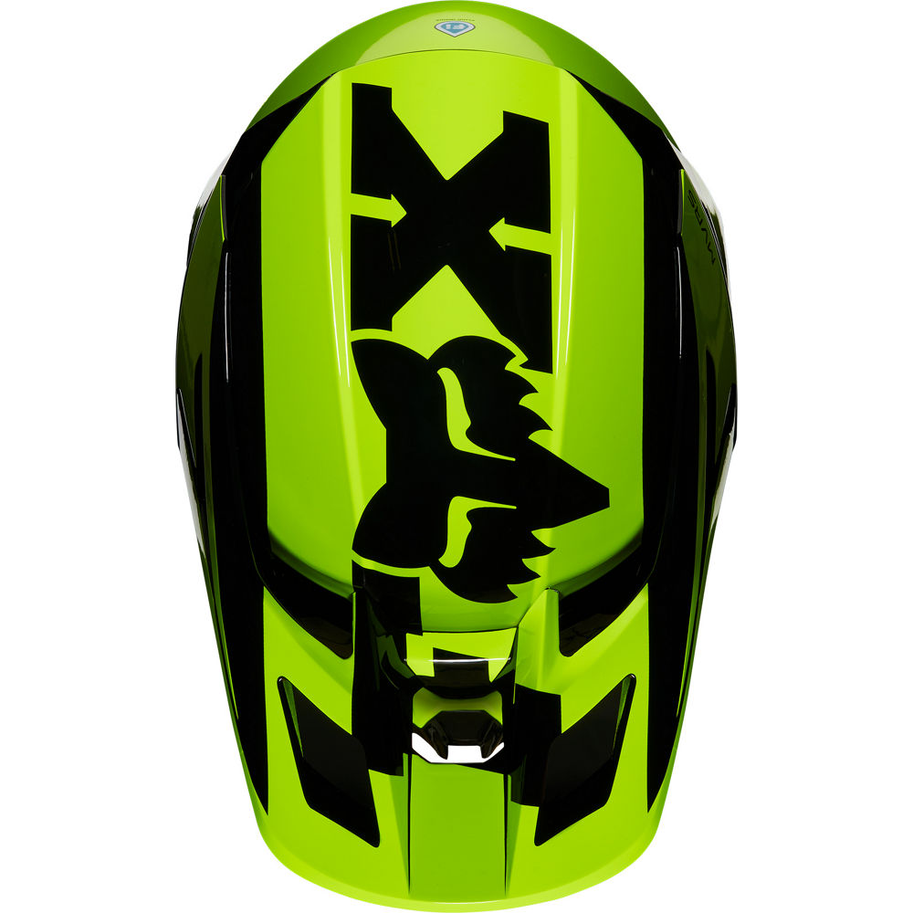 Casco Moto Niño V2 Hayl Amarillo Fox | Casco Moto Fox casco fox racing motocross mtb