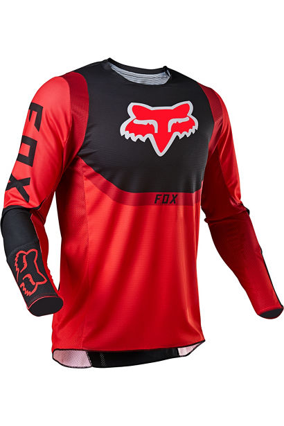 Polera Moto 360 Voke Rojo Fluor Fox polera moto fox motocross