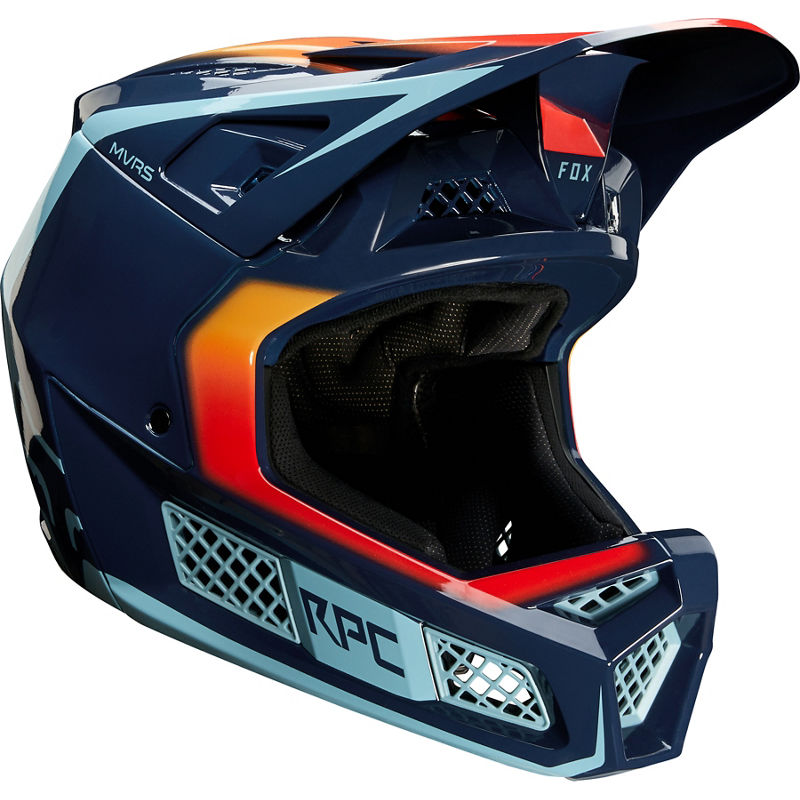 Casco Bicicleta Rampage Pro Carbon Daiz Azul Fox | Casco MTB Fox casco fox racing motocross mtb