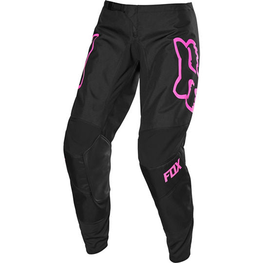 Pantalon Fox Moto Mujer 180 Prix para Moto Negro/Rosado