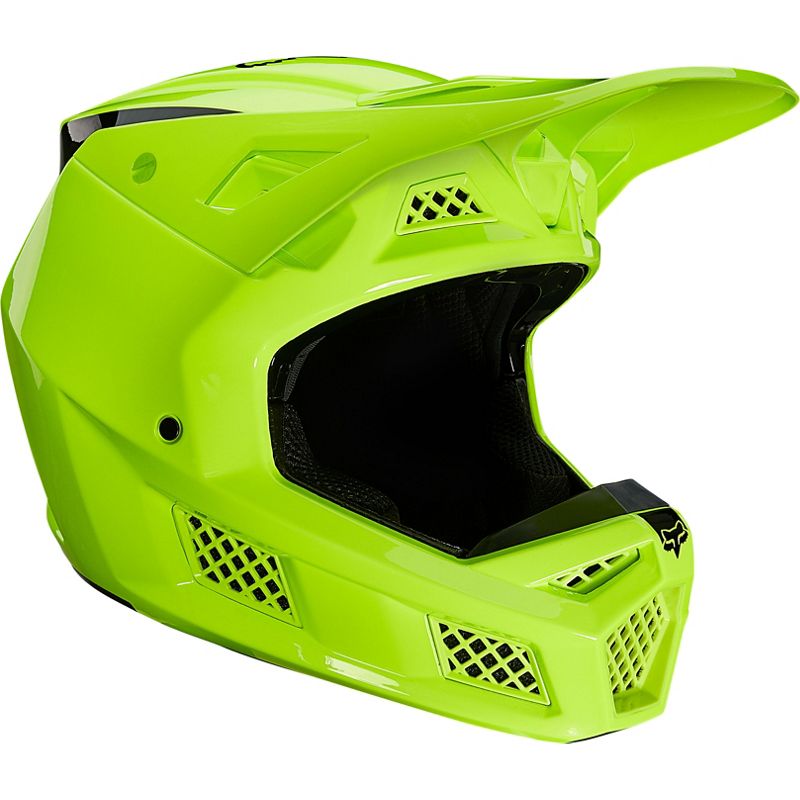 Casco Moto V3 Psycosis Amarillo Fluor Fox | Casco Moto Fox casco fox racing motocross mtb
