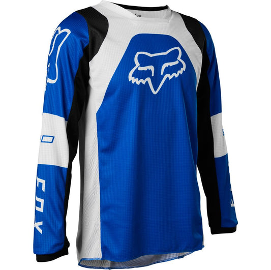 Polera Moto Niño 180 Lux Azul Fox polera moto fox motocross