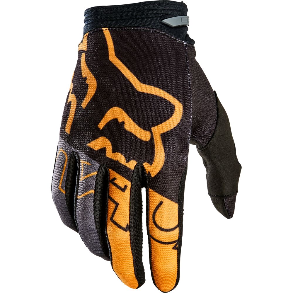 Guantes Moto Niño 180 Skew Negro/Amarillo Fox