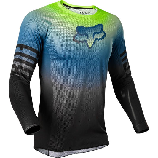 Polera Moto Airline Reepz Negro/Amarillo Fox polera moto fox motocross