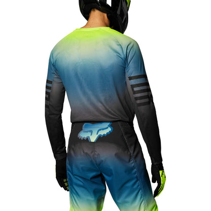 Polera Moto Airline Reepz Negro/Amarillo Fox polera moto fox motocross