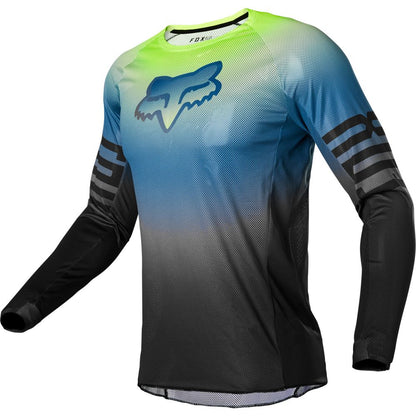 Polera Moto Airline Reepz Negro/Amarillo Fox polera moto fox motocross