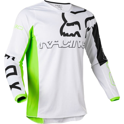 Polera Moto 180 Skew Blanco/Amarillo Fox polera moto fox motocross