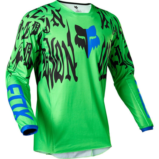 Polera Moto 180 Peril Verde Fox