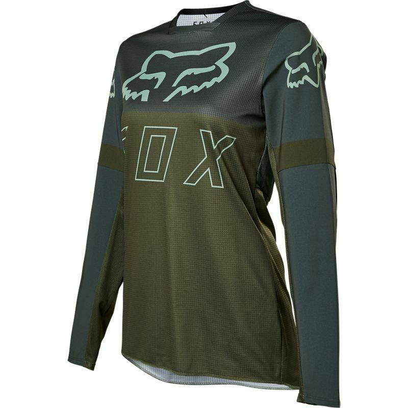 Polera Moto Mujer Legion LT Verde Fox polera moto fox motocross