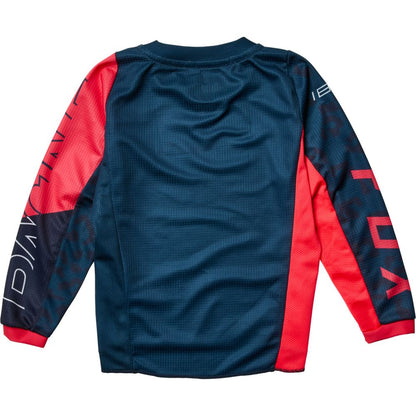 Polera Moto Infantil Niña 180 Skew Azul Fox polera moto fox motocross