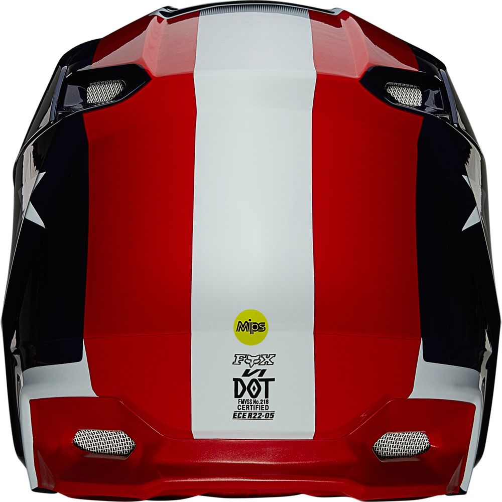 Casco Moto V1 Ultra Blanco/Rojo/Azul Fox | Casco Moto Fox casco fox racing motocross mtb