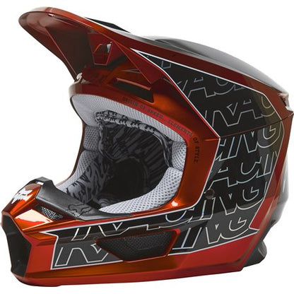 Casco Moto V1 Peril Naranjo/Negro Fox | Casco Moto Fox casco fox racing motocross mtb