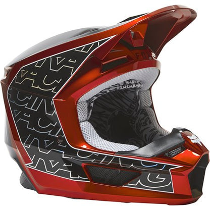 Casco Moto V1 Peril Naranjo/Negro Fox | Casco Moto Fox casco fox racing motocross mtb