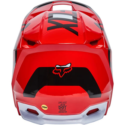 Casco Moto V1 Lux Rojo Fox | Casco Moto Fox casco fox racing motocross mtb