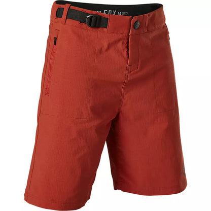 Short Bicicleta Niño Ranger con Forro Rojo Fox