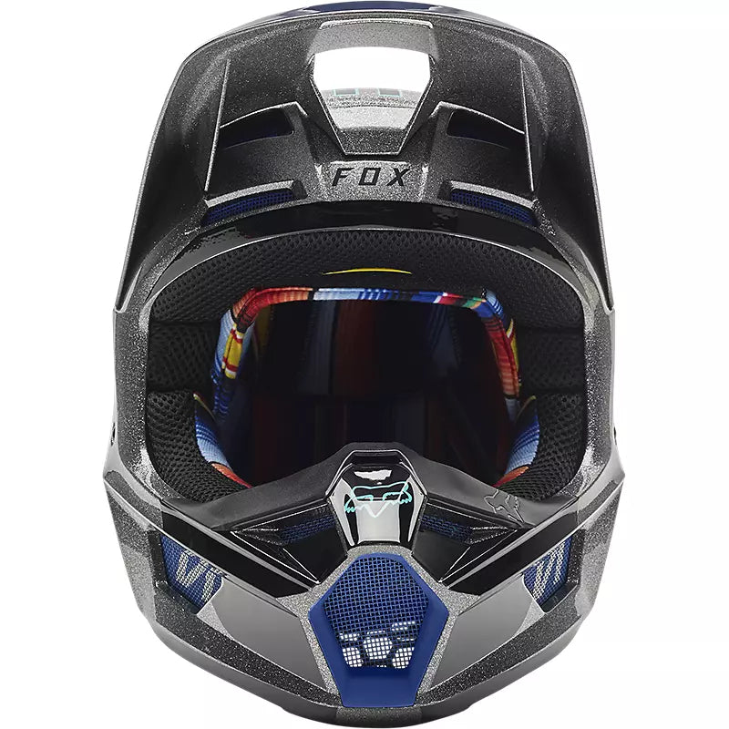 Casco Moto V1 CNTRO Gris Fox | Casco Moto Fox casco fox racing motocross mtb