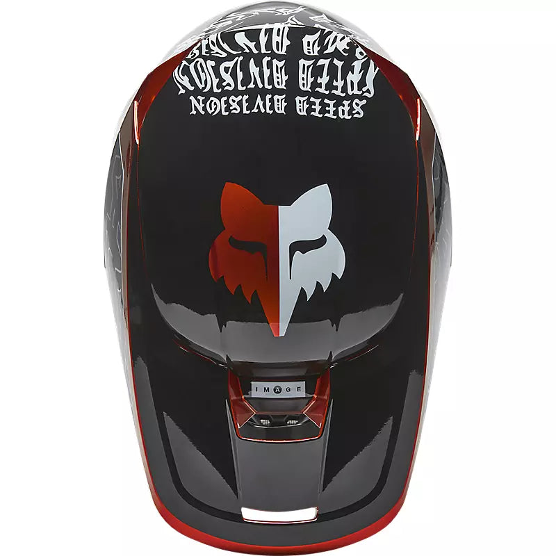 Casco Moto Niño V1 Peril Rojo/Negro Fox | Casco Moto Fox casco fox racing motocross mtb