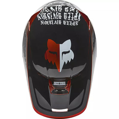 Casco Moto Niño V1 Peril Rojo/Negro Fox | Casco Moto Fox casco fox racing motocross mtb