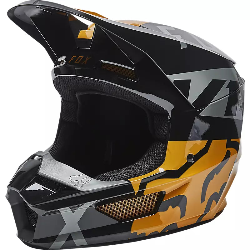 Casco Moto Niño V1 Skew Negro Fox | Casco Moto Fox casco fox racing motocross mtb