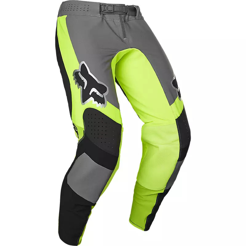 Pantalon Fox Moto Flexair Mirer para Moto Gris/Amarillo