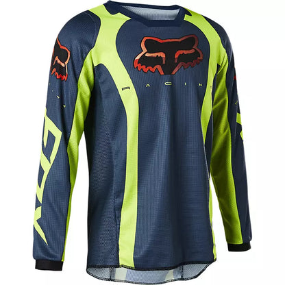 Polera Moto Niño 180 Venz Azul Fox polera moto fox motocross