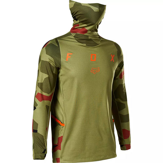 Polera Moto Niño Ranger Drive Camo Verde Fox