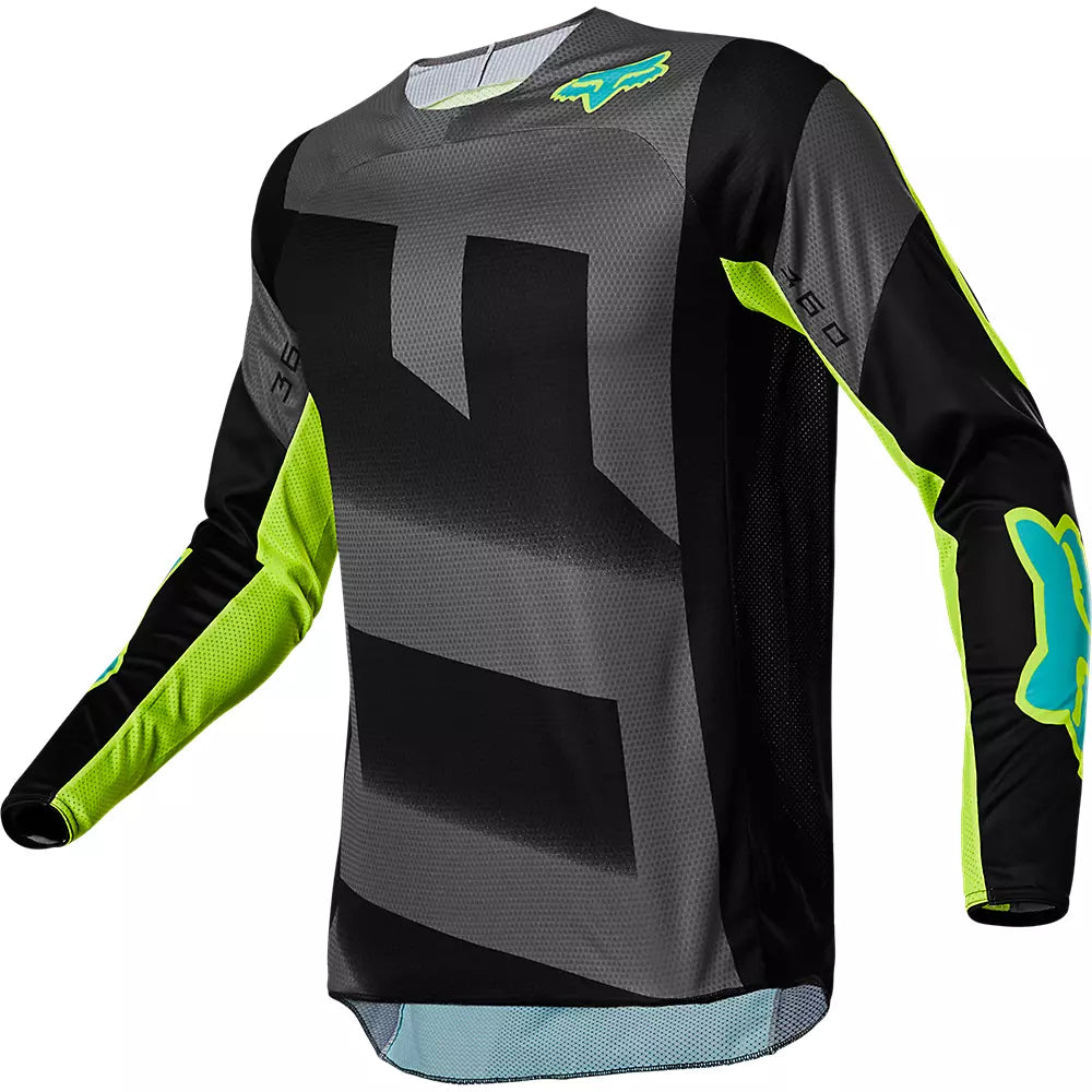 Polera Moto 360 RKANE Negro/Amarillo Fox polera moto fox motocross