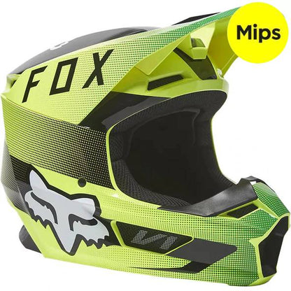 Casco Moto V1 Ridl Amarillo Fox | Casco Moto Fox casco fox racing motocross mtb