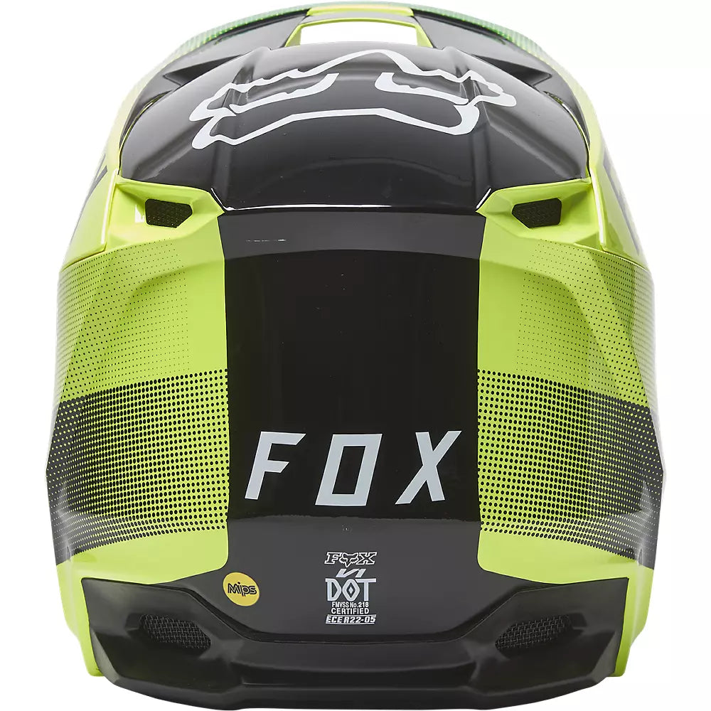 Casco Moto V1 Ridl Amarillo Fox | Casco Moto Fox casco fox racing motocross mtb