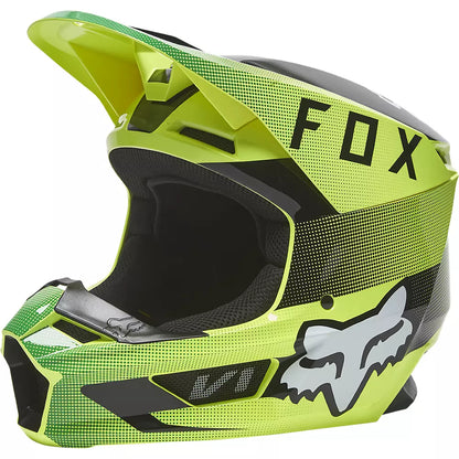 Casco Moto V1 Ridl Amarillo Fox | Casco Moto Fox casco fox racing motocross mtb