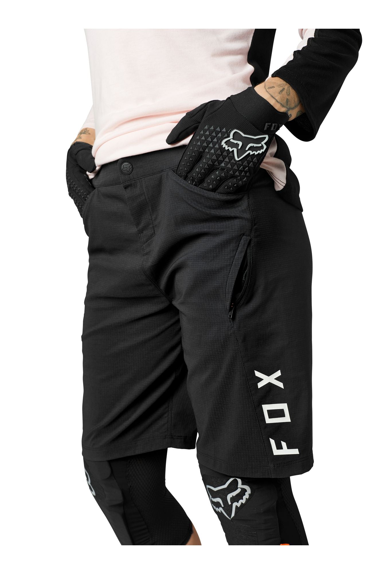Short Bicicleta Mujer Ranger Negro Fox - imagen 2