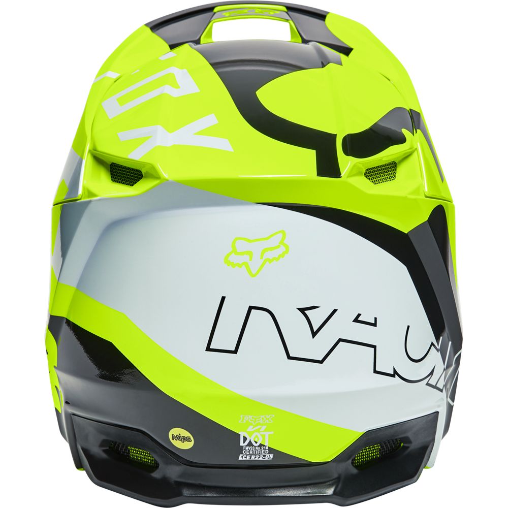 Casco Moto V1 Skew Amarillo Fox | Casco Moto Fox casco fox racing motocross mtb