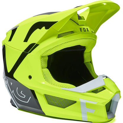 Casco Moto V1 Skew Amarillo Fox | Casco Moto Fox casco fox racing motocross mtb