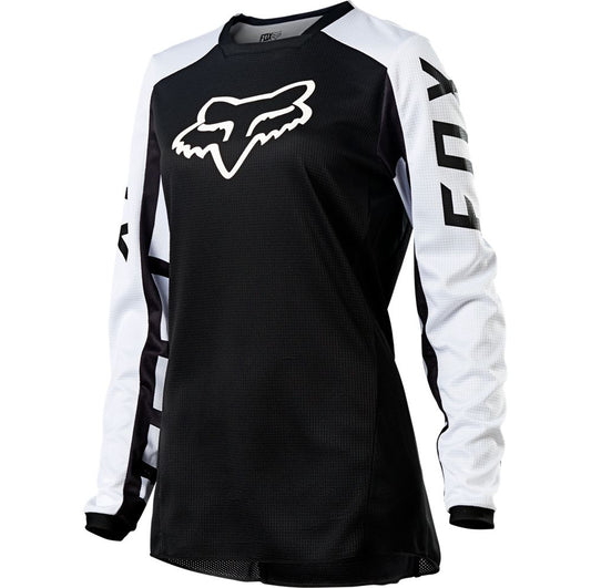 Polera Moto Mujer 180 DJET Negro Fox polera moto fox motocross