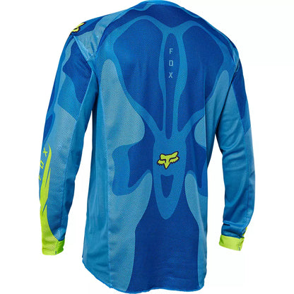 Polera Moto Airline Exo Azul/Amarillo Fox polera moto fox motocross