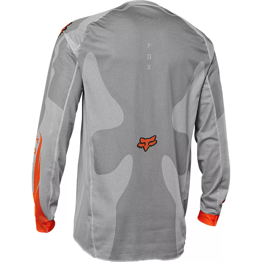 Polera Moto Airline Exo Gris/Naranjo Fox