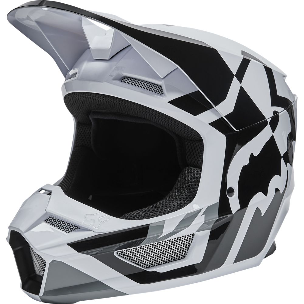 Casco Moto V1 Lux Blanco Fox | Casco Moto Fox casco fox racing motocross mtb